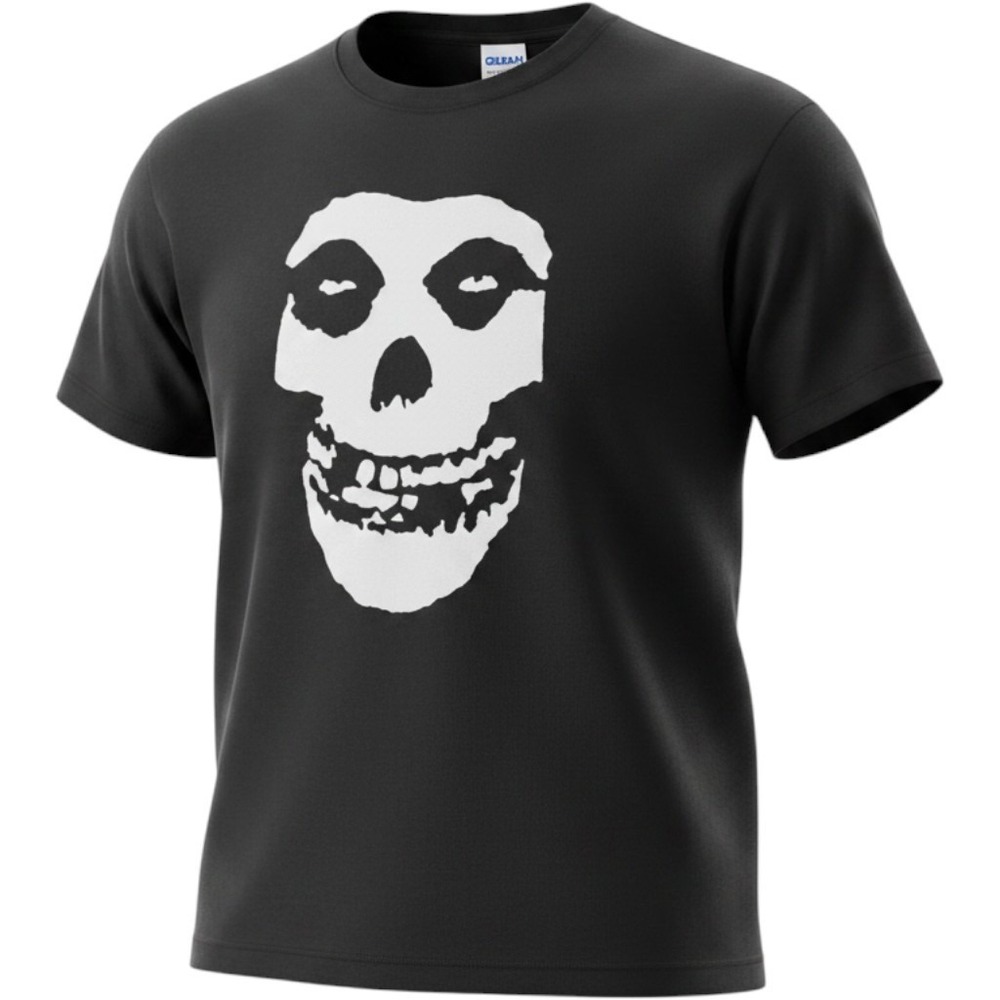 Misfits Punk Rock Band T-Shirt Black Men's Size L Fiend Skull Crimson Ghost